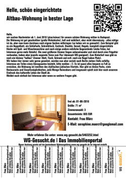 Helle, sch&ouml;n eingerichtete Altbau