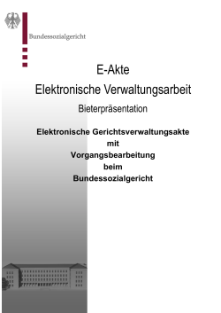 E-Akte - Bundessozialgericht