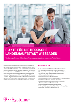 E-AktE f&uuml;r diE hEssischE LAndEshAuptstAdt WiEsbAdEn - T