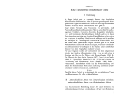 Eine Taxonomie illokution&auml;rer Akte I. Einleitung