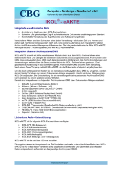 IKOL - eAKTE - CBG mbh Schwerin