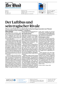 Eine Premiere, bei der man nicht wusste, was man mehr bewundern