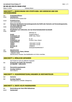 SICHERHEITSDATENBLATT DE-NO
