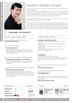 Suzanne Grieger-Langer - Excellente Unternehmer