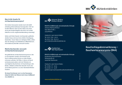 Bauchschlagadererweiterung – Bauchaortenaneurysma (BAA)