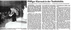 Die Zuschauer am&uuml;sierten sich k&ouml;stlich, denn witzige