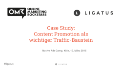 Case Study: Content Promotion als wichtiger Traffic-Baustein