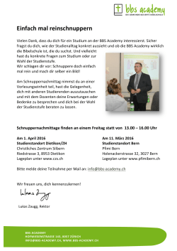 Einfach mal reinschnuppern