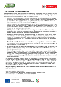 Tipps für Deine Berufsfelderkundung