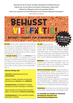Diversity-Training für Studierenden