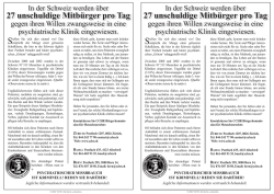 In der Schweiz werden &uuml;ber 27 unschuldige