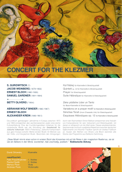 concert for the klezmer