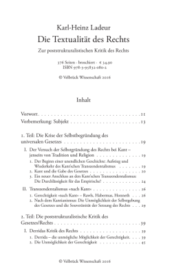 Die Textualit&auml;t des Rechts