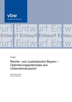 Rechts- und Justizstandort Bayern