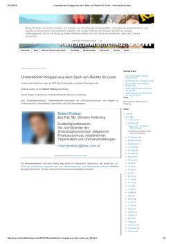 Unsterblicher Knüppel aus dem Sack von Rechts für
