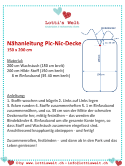 Nähanleitung Pic-Nic-Decke