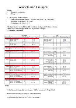 Windeln und Einlagen - Bahnhof