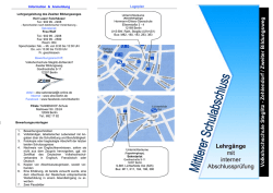 Information & Anmeldung