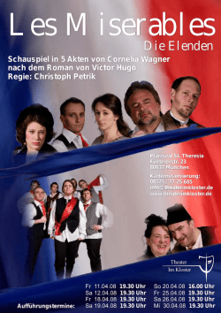 Handzettel Les Miserables