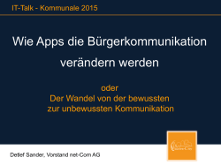 Wie Apps die Bürgerkommunikation verändern werden