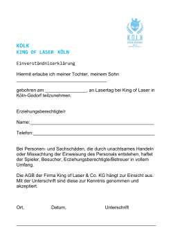 KOLK - King Of Laser Köln