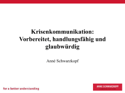 Krisenkommunikation: Vorbereitet, handlungsfähig und glaubwürdig