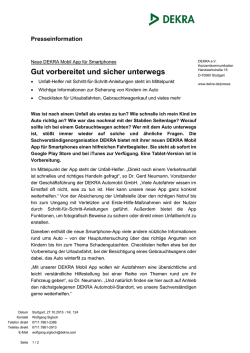 Gut vorbereitet und sicher unterwegs