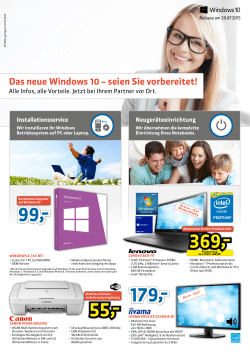 Das neue Windows 10 – seien Sie vorbereitet!