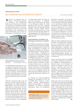 Gut vorbereitet auf die Noroviren-Saison? Westf&auml;lisches &Auml;rzteblatt
