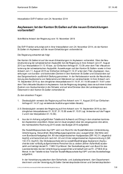PDF, 361 KB - Ratsinformationssystem des Kantonsrates St.Gallen