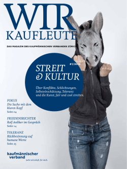 STREIT & KULTUR - Kaufmännischer Verband Zürich