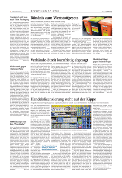 Handelslizenzierung steht auf der Kippe Verb&auml;nde