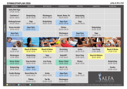 GYMNASTIKPLAN 2016