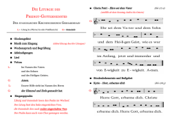 DIE LITURGIE DES PREDIGT-GOTTESDIENSTES Amen. der