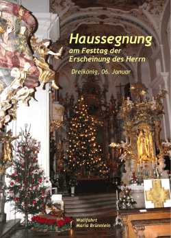 Haussegnung - Maria Br&uuml;nnlein