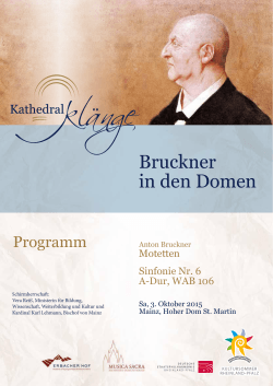 Bruckner in den Domen