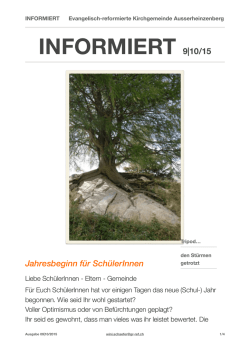 INFORMIERT 09-10-15.pages - Kirchgemeinde Ausserheinzenberg
