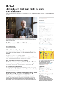 Interview im Bund mit Detlef Briesen