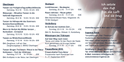 Ich setzte den Fu&szlig; in die Luft und sie trug