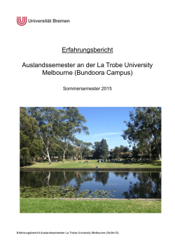 Sommersemester 2015 - Universität Bremen