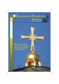 Gemeindebrief Erlöserkirche Bamberg