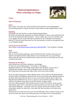 Hirten unterwegs zur Krippe