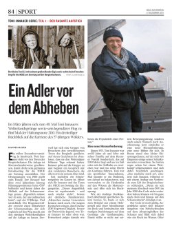 Ein Adler vor dem Abheben