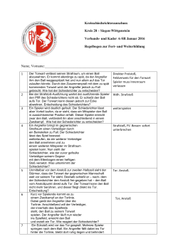 Regeltest mit Lösungen - Schiedsrichter Siegen