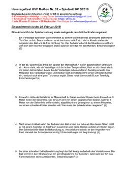 Hausregeltest Nr. 1 - KVF