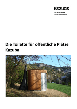Die Toilette für öffentliche Plätze Kazuba