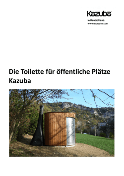 Die Toilette f&uuml;r &ouml;ffentliche Pl&auml;tze Kazuba