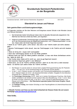 Elternbrief Febr. 2016 - Grundschule Garmisch