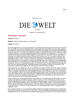 Konjunkturprogramm Welt - Helmut-Schmidt