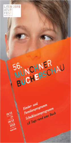 Das Kinder- und Familienprogramm der Münchner Bücherschau 2015